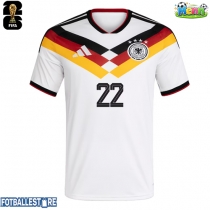 Tyskland David Raum #22 Hjemmedrakt VM 2026 Kortermet